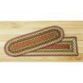 Capitol Earth Rugs Olive-Burgundy-Gray Rectangle Stair Tread 39-024